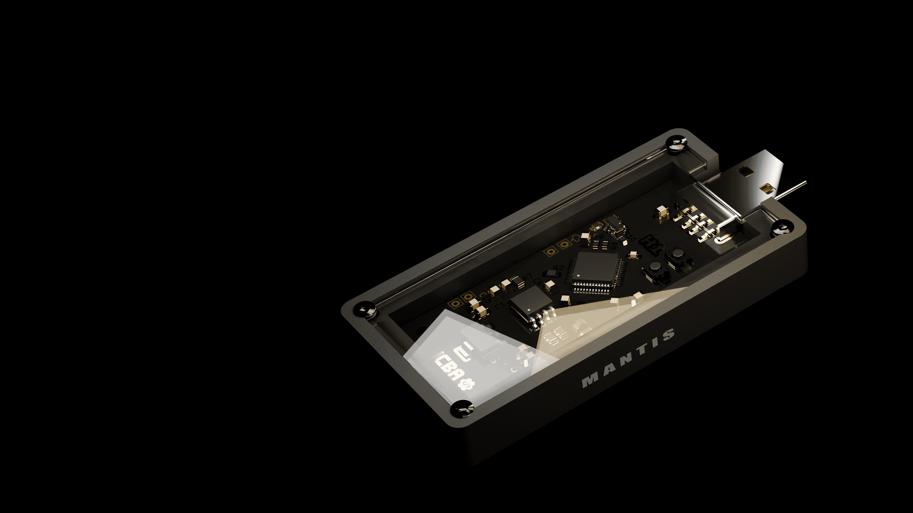 Karvi Mantis — Precision hardware engineering hero background